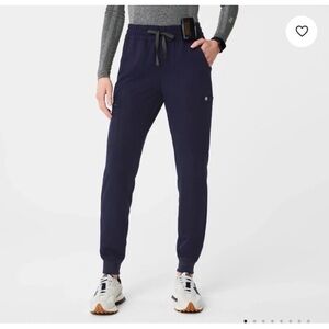 FIGS Scrub Pants Womens sz L Navy Blue Zamora Jogger Technical Medical